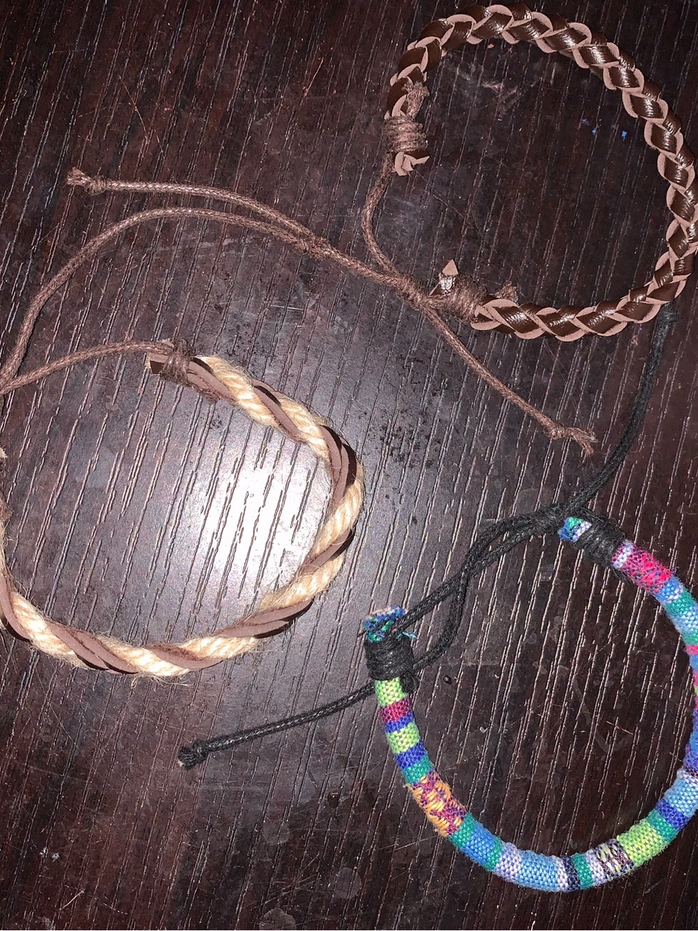 Hand Crafted Brown and Multicolor Boys Bracelet Set